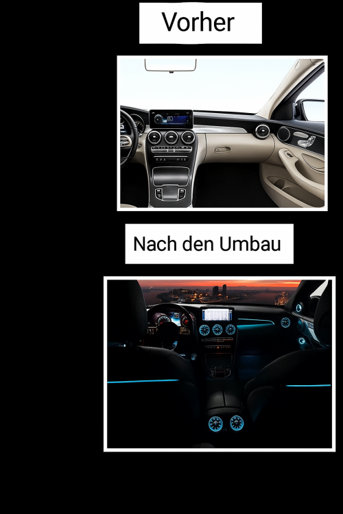 Mercedes W205 Ambientebeleuchtung Set – C-Klasse 2014–2020 LED Upgrade